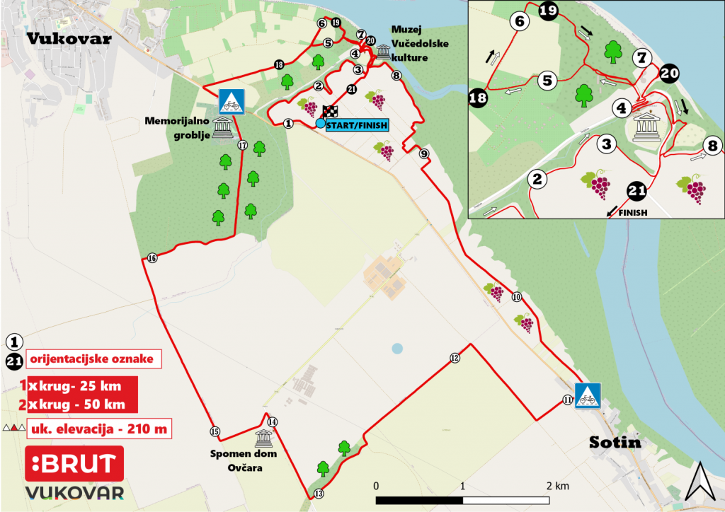 :BRUT Vukovar 2022 race route map